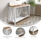 Flash Furniture 52 W, 14 L, 32 H, Engineered Wood, Brushed White Wash/Warm Oak ZG-034-WH-WOAK-GG - alternate 7